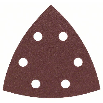 Schleifblatt-Set für Deltaschleifer, 25-teilig, 6 Löcher, 93 mm, 120-Beschreibung lesen