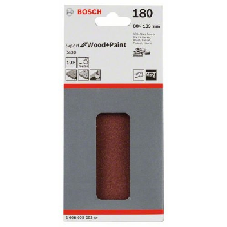 Schleifblatt C430, 80 x 133 mm, 180, 8 Löcher, Klett, 10er-Pack-Beschreibung lesen