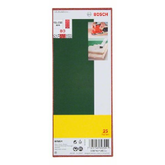 Schleifblatt-Set für Schwingschleifer, 25-teilig, 8 Löcher, 93 x 230 mm, 80-Beschreibung lesen