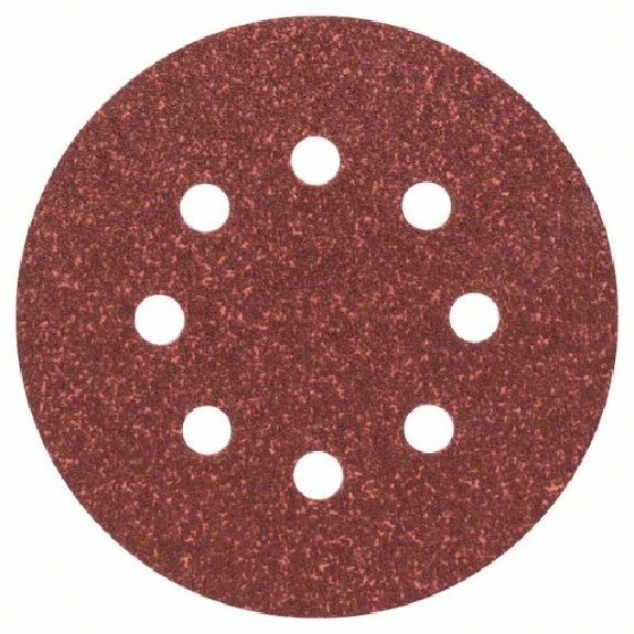 Jeu de feuilles abrasives pour ponceuse orbitale, 25 pièces, 8 trous, 125mm, 120-Leggi tutto