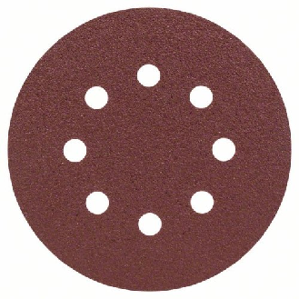 Schleifblatt-Set für Exzenterschleifer, 25-teilig, 8 Löcher, 125 mm, 80-Beschreibung lesen