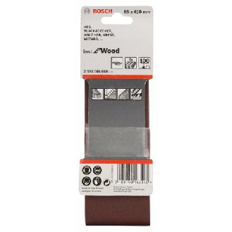 Schleifband-Set X440, Best for Wood and Paint, 3-teilig, 65 x 410 mm, 100-Beschreibung lesen