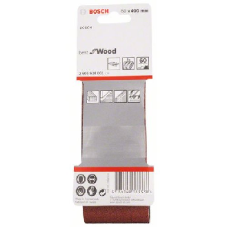 Schleifband-Set X440, Best for Wood and Paint, 3-teilig, 60 x 400 mm, 60-Beschreibung lesen