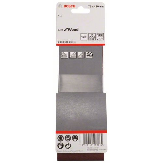 Schleifband-Set X440, Best for Wood and Paint, 3-teilig, 75 x 480 mm, 180-Beschreibung lesen