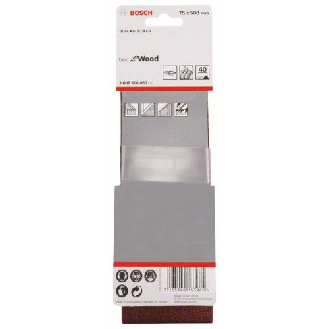 Schleifband-Set X440, Best for Wood and Paint, 3-teilig, 75 x 508 mm, 40-Beschreibung lesen
