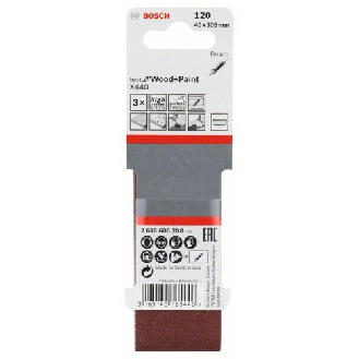 Schleifband-Set X440, Best for Wood and Paint, 3-teilig, 40 x 305 mm, 120-Beschreibung lesen