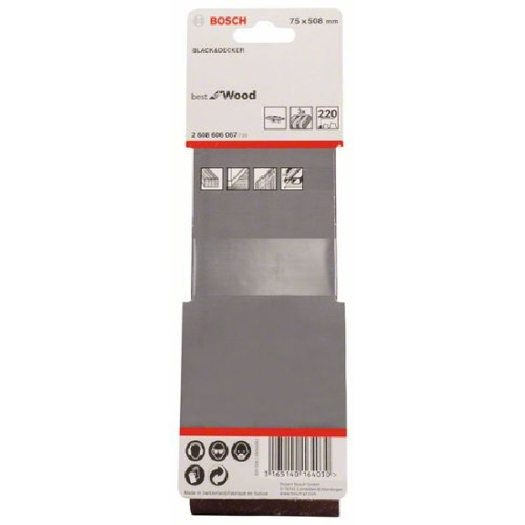 Schleifband-Set X440, Best for Wood and Paint, 3-teilig, 75 x 508 mm, 220-Beschreibung lesen