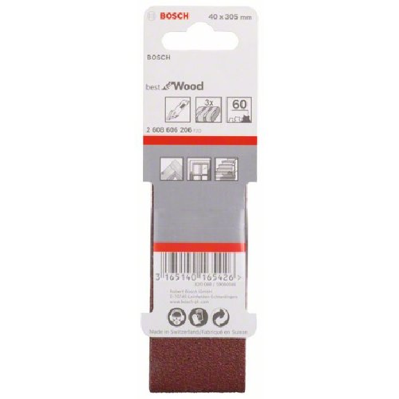 Schleifband-Set X440, Best for Wood and Paint, 3-teilig, 40 x 305 mm, 60 Schleifband-Set X440, Best for Wood and Paint, 3-teilig, 40 x 305 mm, 60-Beschreibung lesen