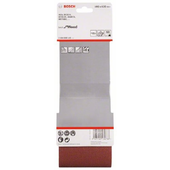 Schleifband-Set X440, Best for Wood and Paint, 3-teilig, 100 x 620 mm, 60-Beschreibung lesen