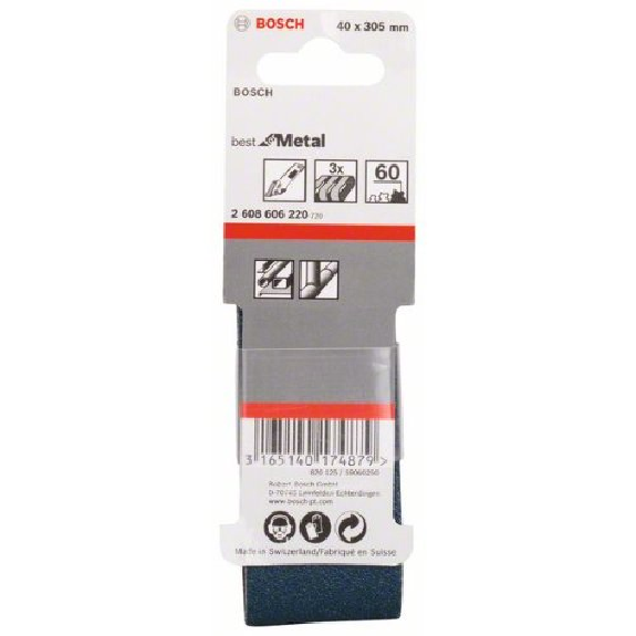 Schleifband-Set X450, Expert for Metal, 3-teilig, 40 x 305 mm, 60 Schleifband-Set X450, Expert for Metal, 3-teilig, 40 x 305 mm, 60-Beschreibung lesen
