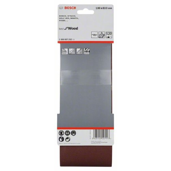 Schleifband-Set X440, Best for Wood and Paint, 3-teilig, 100 x 610 mm, 120-Beschreibung lesen