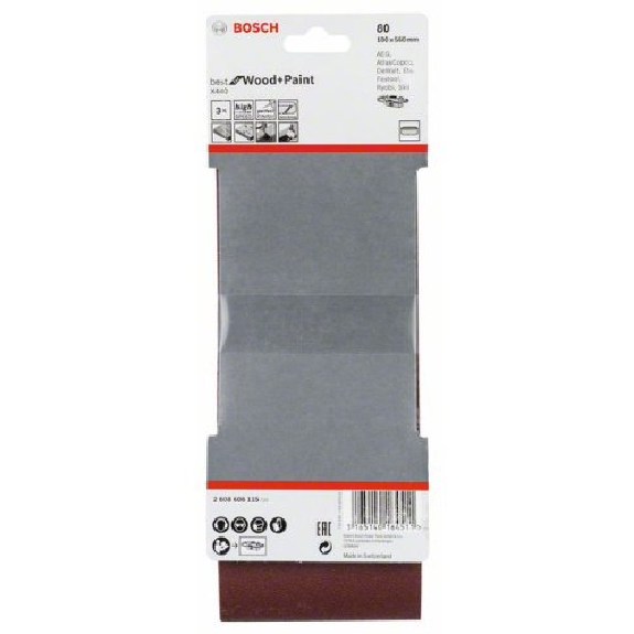 Schleifband-Set X440, Best for Wood and Paint, 3-teilig, 100 x 560 mm, 80 Schleifband-Set X440, Best for Wood and Paint, 3-teilig, 100 x 560 mm, 80-Beschreibung lesen