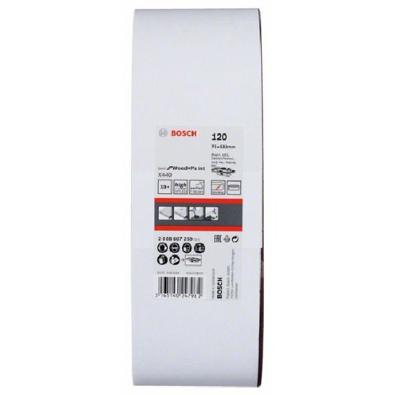 Schleifband-Set X440, Best for Wood and Paint, 10-teilig, 75 x 533 mm, 120-Beschreibung lesen