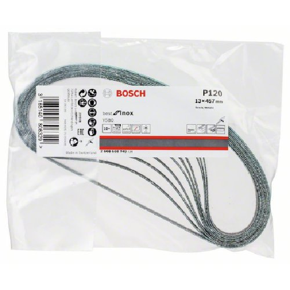 Schleifband Y580, Best for Inox, 13 x 457 mm, 120 Schleifband Y580, Best for Inox, 13 x 457 mm, 120-Beschreibung lesen