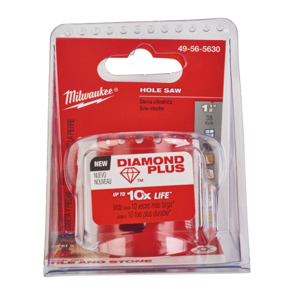 Diamond Plus Coronas de seco/húmedo - 38 mm 5/8\\\ x 18"-Leer más