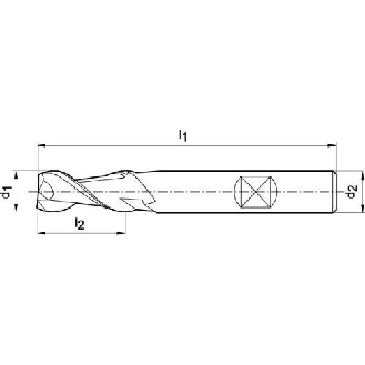 Langlochfräser DIN 327 D N HSSCo8 5,00mm-Beschreibung lesen