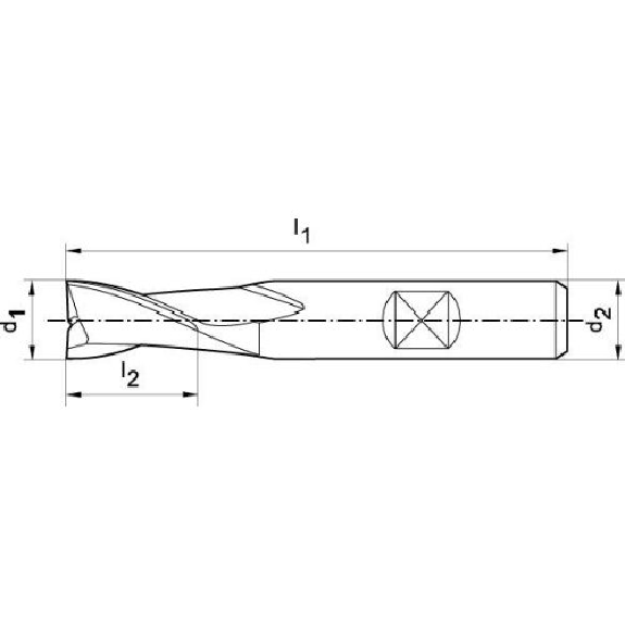 Langlochfräser DIN 327 D K HSSCo8 2,80mm Langlochfräser DIN 327 D K HSSCo8 2,80mm-Beschreibung lesen