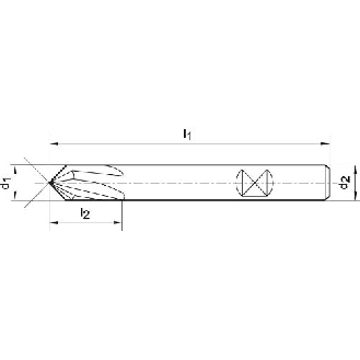VHM Entgratfräser NC DIN 6527 20,0mm 90 Grad TiALN-Beschreibung lesen
