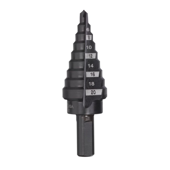 Brocas escalonadas - 4 to 20 mm, 2 mm steps - 1 pc-Leer más