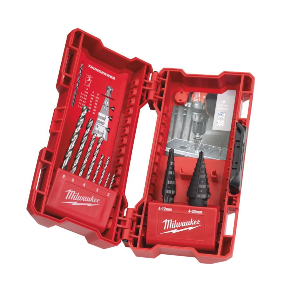 Step & drill bit combo set (10pc)-Leer más