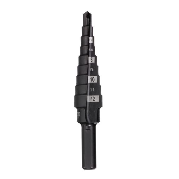 Brocas escalonadas - 4 to 12 mm, 1 mm steps - 1 pc-Leer más