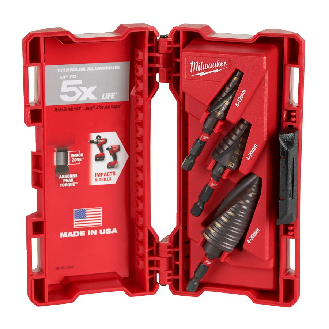 Step drill set (3pc)-Leer más