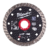 Disco turbo diamantado MILWAUKEE DUT230 para materiales de construcción