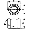 Sechskantmutter DIN 6330 B M8 Sechskantmutter DIN 6330 B M8