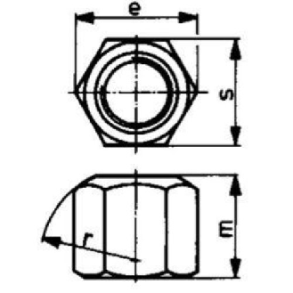 Sechskantmutter DIN 6330 B M24-Beschreibung lesen
