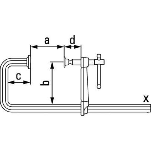 Ganzstahlzwinge U-Form 250mm Ganzstahlzwinge U-Form 250mm-Beschreibung lesen