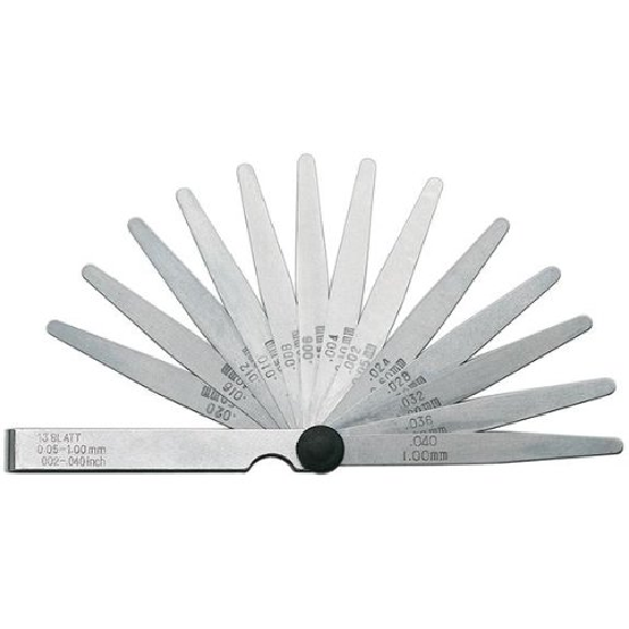 Präzisions Fühlerlehre 13 Blatt 0,05 - 1,0 mm Präzisions Fühlerlehre 13 Blatt 0,05 - 1,0 mm-Beschreibung lesen