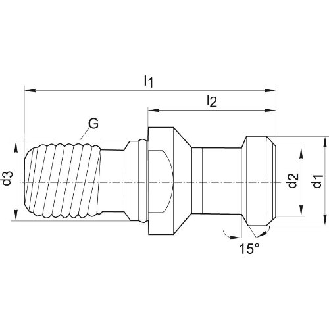 Anzugsbolzen DIN 69872 B SK40-M16-Beschreibung lesen