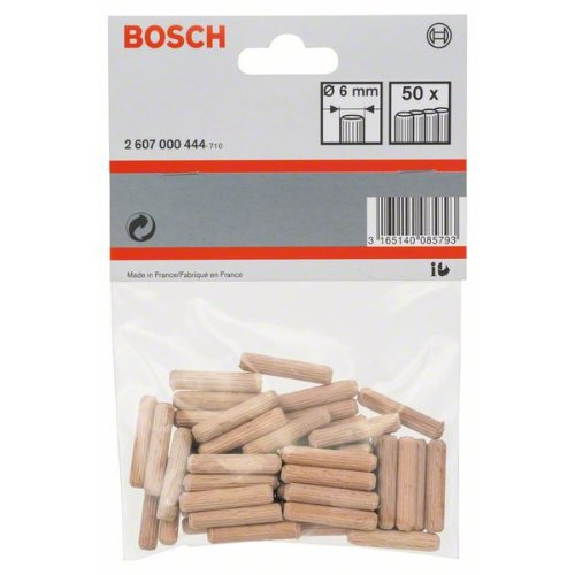 Holzdübel 6 mm, 30 mm, 50er-Pack-Beschreibung lesen