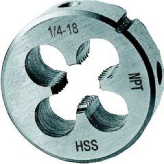 Schneideisen DIN 40434 HSS NPT 1/ 8 Schneideisen DIN 40434 HSS NPT 1/ 8-Beschreibung lesen