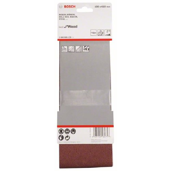 Schleifband-Set X440, Best for Wood and Paint, 3-teilig, 100 x 610 mm, 60,80,100-Beschreibung lesen