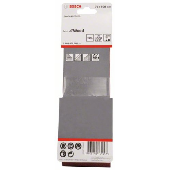 Schleifband-Set X440, Best for Wood and Paint, 3-teilig, 75 x 508 mm, 60, 80,100-Beschreibung lesen