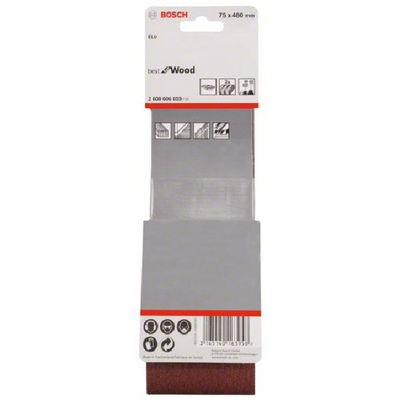 Schleifband-Set X440, Best for Wood and Paint, 3-teilig, 75 x 480 mm, 60, 80,100-Beschreibung lesen