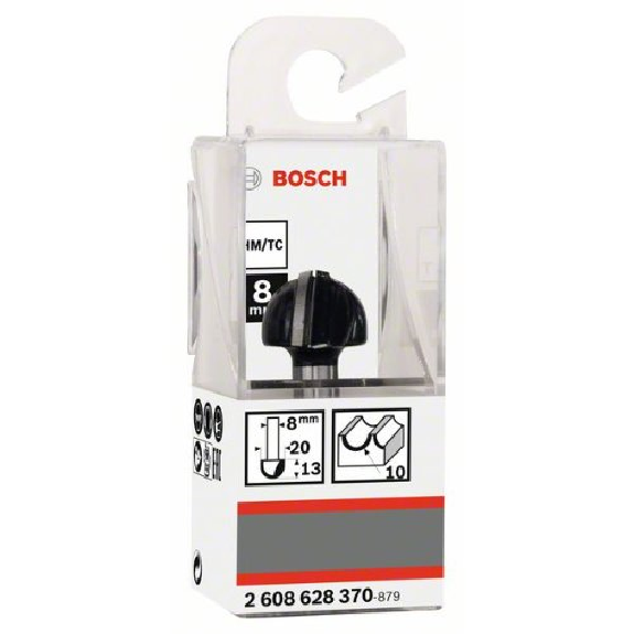 Hohlkehlfräser, 8 mm, R1 10 mm, D 20 mm, L 12,4 mm, G 46 mm Hohlkehlfräser, 8 mm, R1 10 mm, D 20 mm, L 12,4 mm, G 46 mm-Beschreibung lesen
