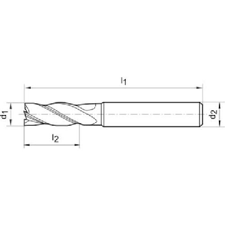 VHM Schaftfräser WN K  TiALN 14,0mm D16mm HB Z4-Beschreibung lesen