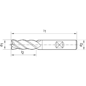 Schaftfräser DIN 6527  VHM TiAlN14mm Z 4 HB-Beschreibung lesen