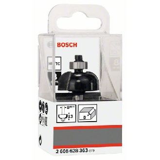Hohlkehlfräser, 8 mm, R1 8 mm, D 28,7 mm, L 13 mm, G 54 mm-Beschreibung lesen