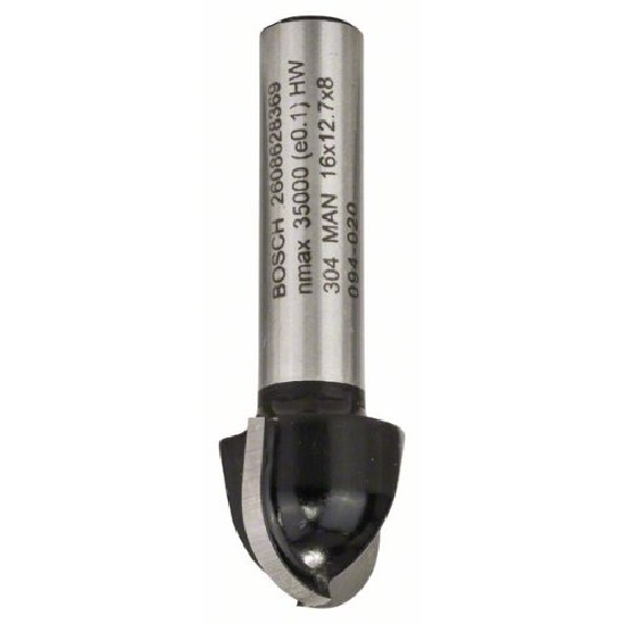 Hohlkehlfräser, 8 mm, R1 8 mm, D 16 mm, L 12,4 mm, G 45 mm Hohlkehlfräser, 8 mm, R1 8 mm, D 16 mm, L 12,4 mm, G 45 mm-Beschreibung lesen