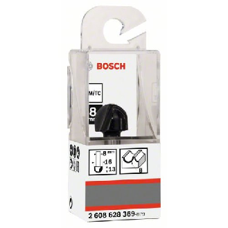 Hohlkehlfräser, 8 mm, R1 8 mm, D 16 mm, L 12,4 mm, G 45 mm-Beschreibung lesen