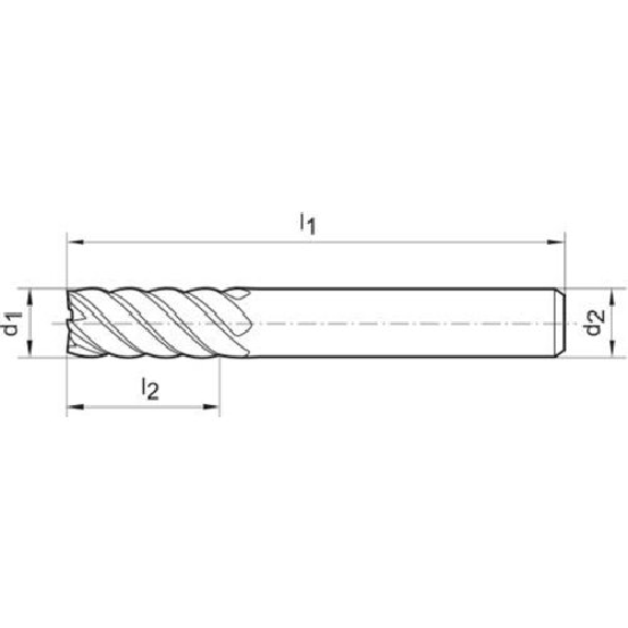 Mehrzweckfräser DIN 6527 L VHM TiALN 8,0mm HB Z 6-8 N-Beschreibung lesen