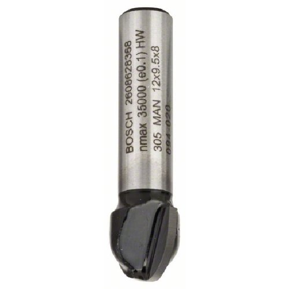 Hohlkehlfräser, 8 mm, R1 6 mm, D 12 mm, L 9,2 mm, G 40 mm Hohlkehlfräser, 8 mm, R1 6 mm, D 12 mm, L 9,2 mm, G 40 mm-Beschreibung lesen