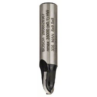 Hohlkehlfräser, 8 mm, R1 4 mm, D 8 mm, L 9,2 mm, G 40 mm-Beschreibung lesen
