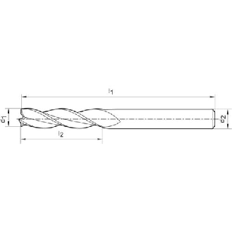 VHM Schaftfräser WN  5,0mm extra lang HB Z 3-Beschreibung lesen