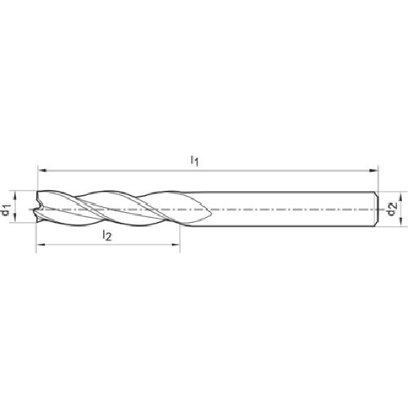 VHM Schaftfräser WN 3,0mm extra lang HB Z 3 VHM Schaftfräser WN 3,0mm extra lang HB Z 3-Beschreibung lesen