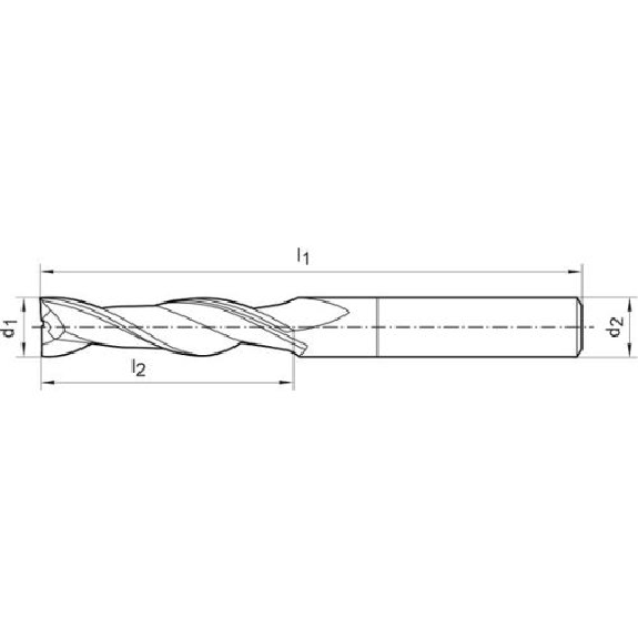 Schaftfräser WN VHM 3,0mm extra lang HB Z 2-Beschreibung lesen