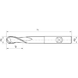 Radiusfräser DIN 1889  L N HSSCo8 14,00mm TiAlN-Beschreibung lesen